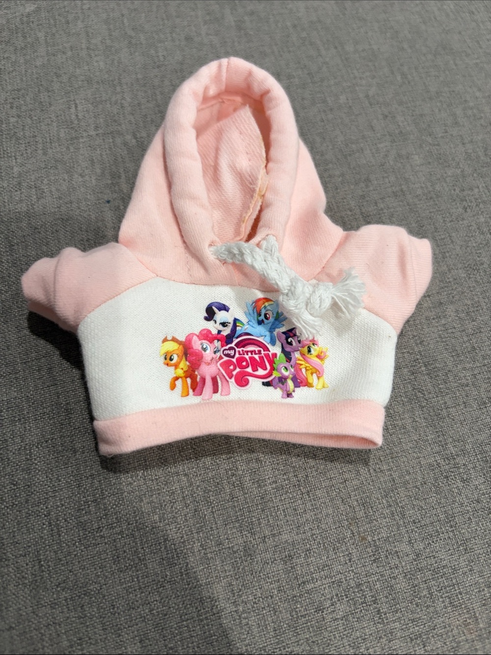 Labubu or Small Doll My Little Pony Pink & White Hoodie